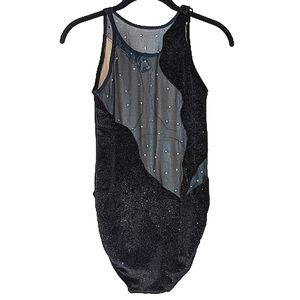 Hand Crafted Unique Velvet Gothic Mermaid Artistic Swimsuit One Piece